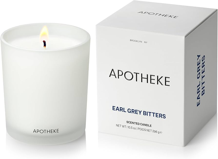 Apotheke Signature Scented Candles for Home, Earl Grey Bitters - 10.5 oz - Soy Wax, Non Toxic, La... | Amazon (US)