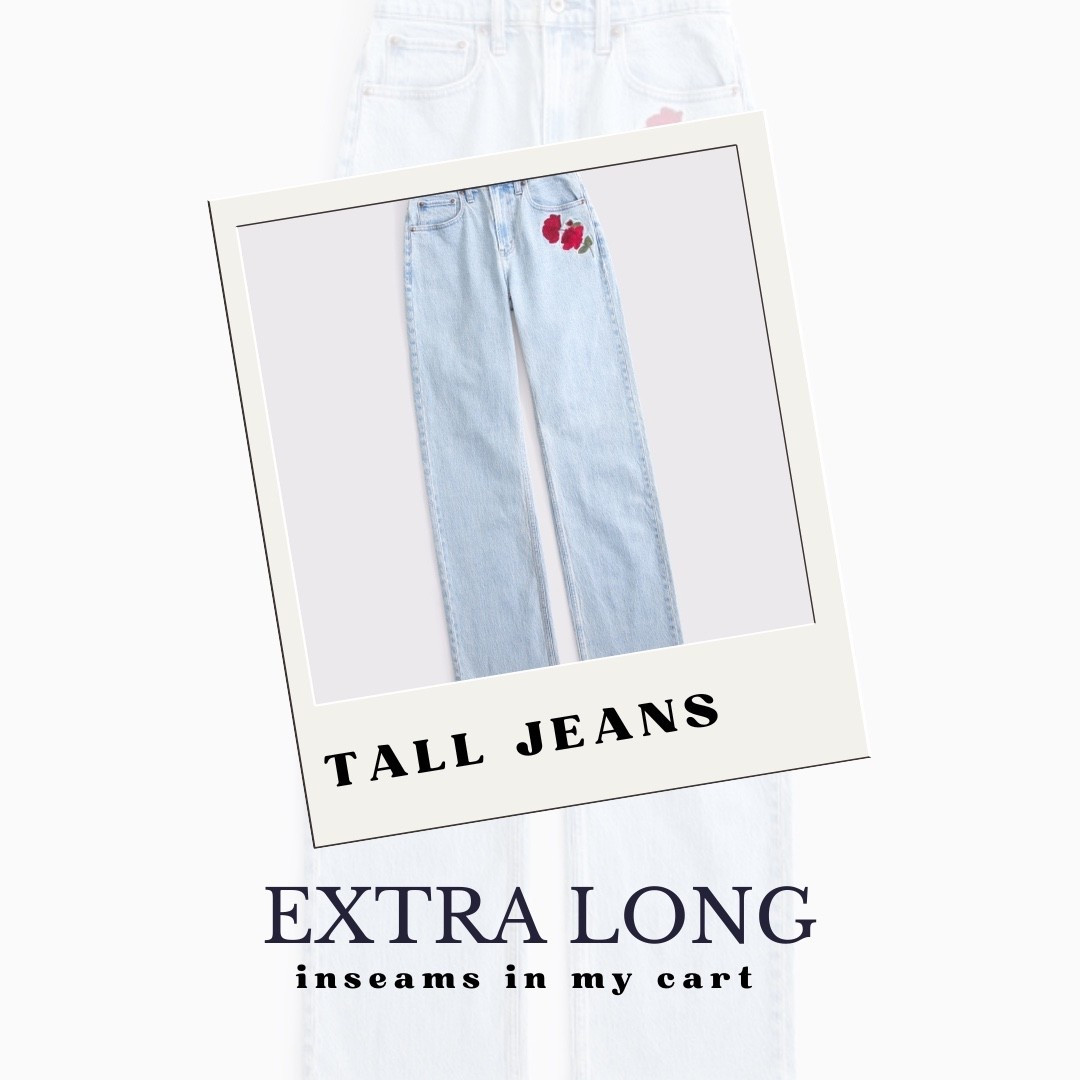 If you’re tall like me (6’3”, 36” inseam, almost 40), you know the struggle—jeans that *almost* work but just don’t quite hit right 🙃

I’ve been on the hunt for denim that actually fits a long frame *and* feels worth the investment, and these are the extra-long inseam styles currently sitting in my cart 👖

At this point, I’m way more focused on:
– inseams that are truly long enough
– quality denim that holds up
– cuts that feel current but still wearable

I don’t need a million pairs (or maybe I do 👀👀)—just a few really good ones that I can reach for over and over again.

If you’re a fellow tall girl, you already know… when you find a pair that actually works, it’s everything.

Linking the ones I’m eyeing—would love to hear if you’ve tried any of them 🤍
