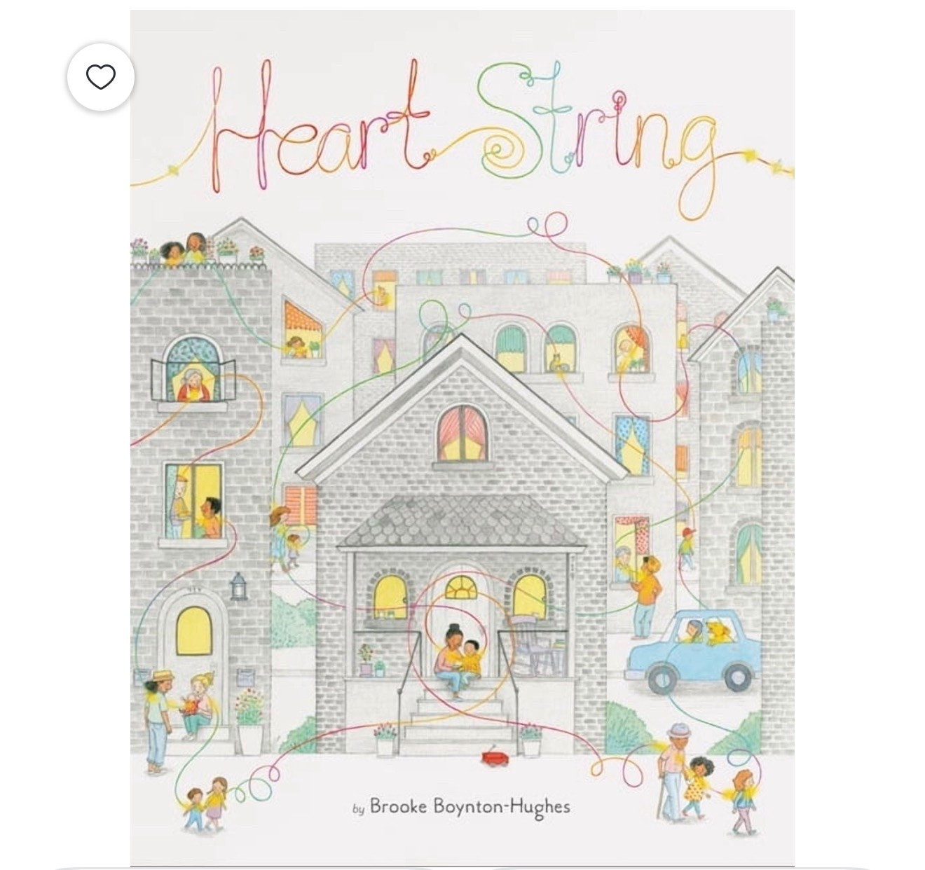 It uses colorful illustrations and an embossed tactile string to show young readers that an invisible bond connects all people across distances, neighborhoods, and oceans.