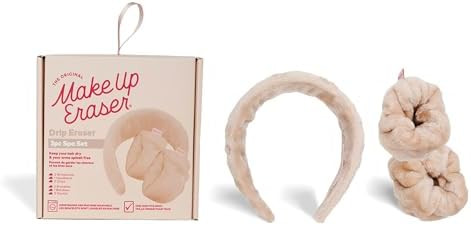 MakeUp Eraser Drip Eraser by The Original, Absorbent Headband and Wristbands Collect Water During... | Amazon (US)