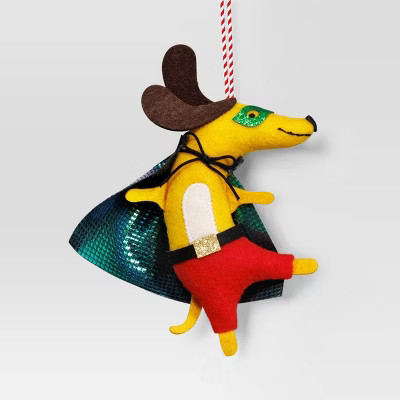 5.25" Christmas Fabric Superhero Ornament Dog - Wondershop™ | Target