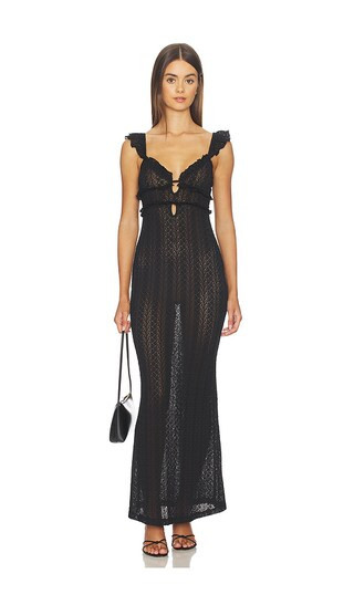MORE TO COME Macie Maxi Dress in Black. - size XS | Revolve Clothing (Global)