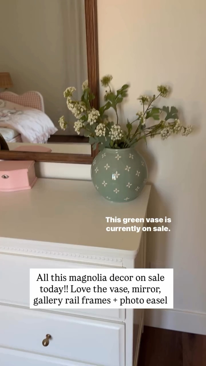 All this magnolia decor on sale today!! Love the vase, mirror, gallery rail frames + photo easel

#LTKKids #LTKHome #LTKmomlife