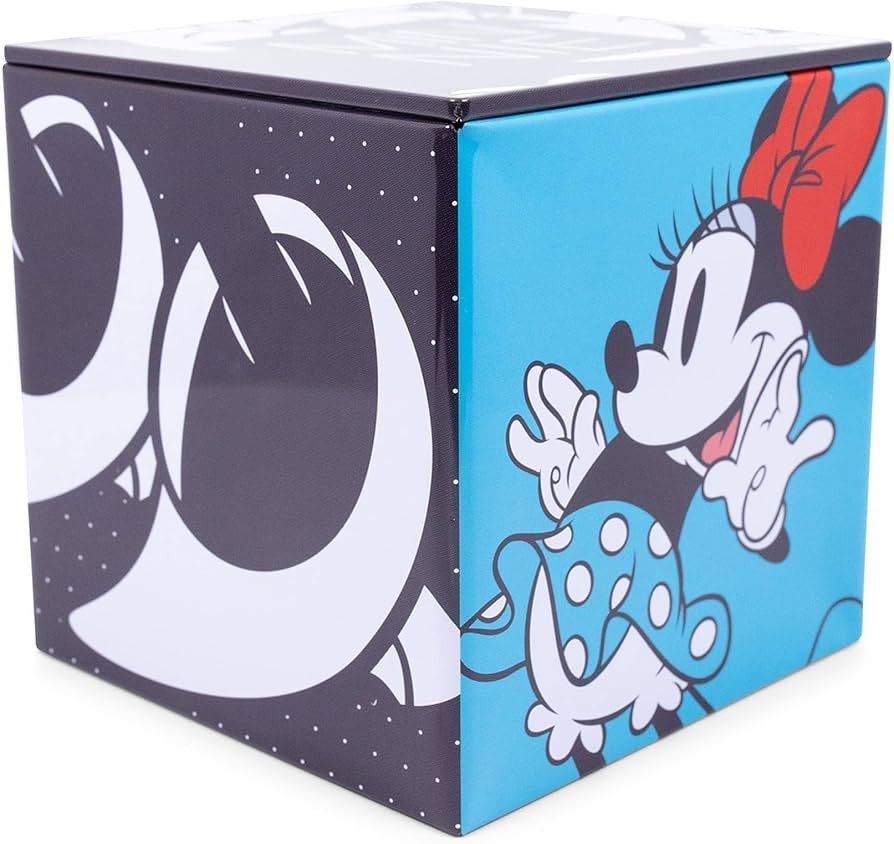 Disney All Eyes on Minnie Mouse 4-Inch Tin Storage Box Cube Organizer with Lid | Basket Container... | Amazon (US)
