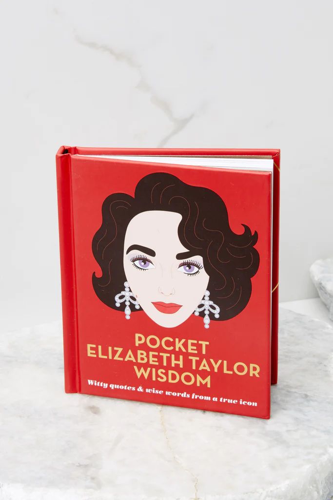 Pocket Elizabeth Taylor Wisdom Book | Red Dress 