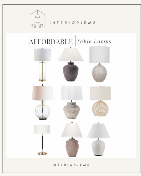 Affordable table lamps we live, white lamp, black lamp, rattan lamp, Home Depot lighting, 

#LTKhome #LTKstyletip #LTKsalealert