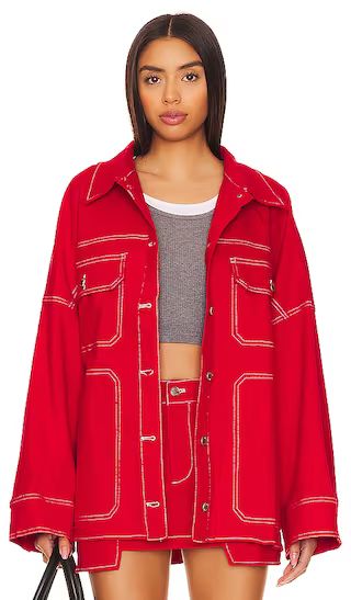 x REVOLVE Cooper Jacket in Red | Revolve Clothing (Global)