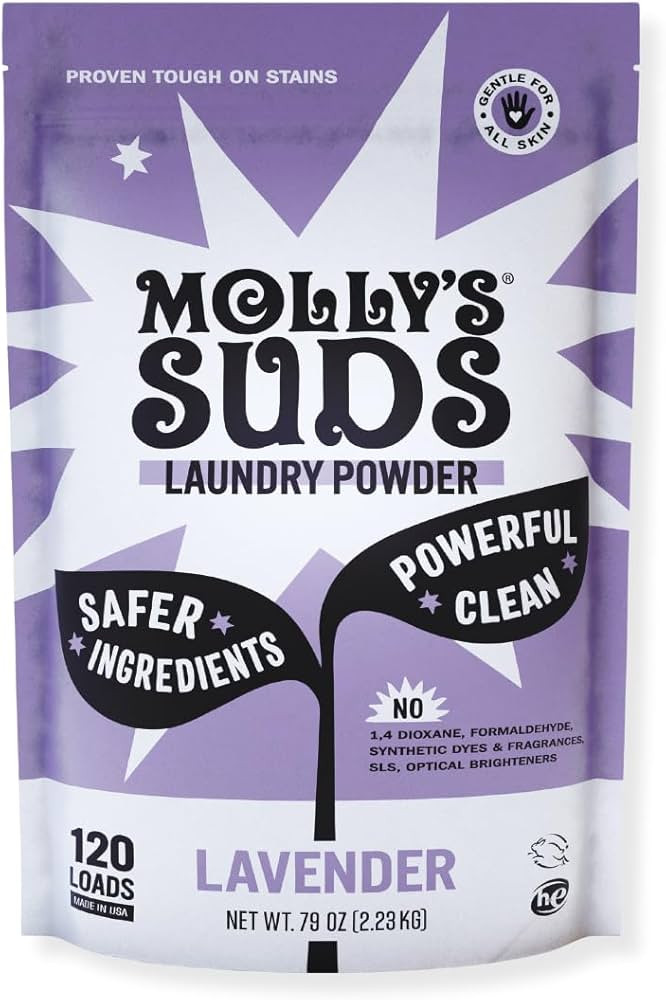 Molly's Suds Original Laundry Detergent Powder | Natural Laundry Detergent Powder for Sensitive S... | Amazon (US)