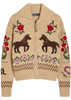 Intarsia cotton-blend cardigan | Harvey Nichols