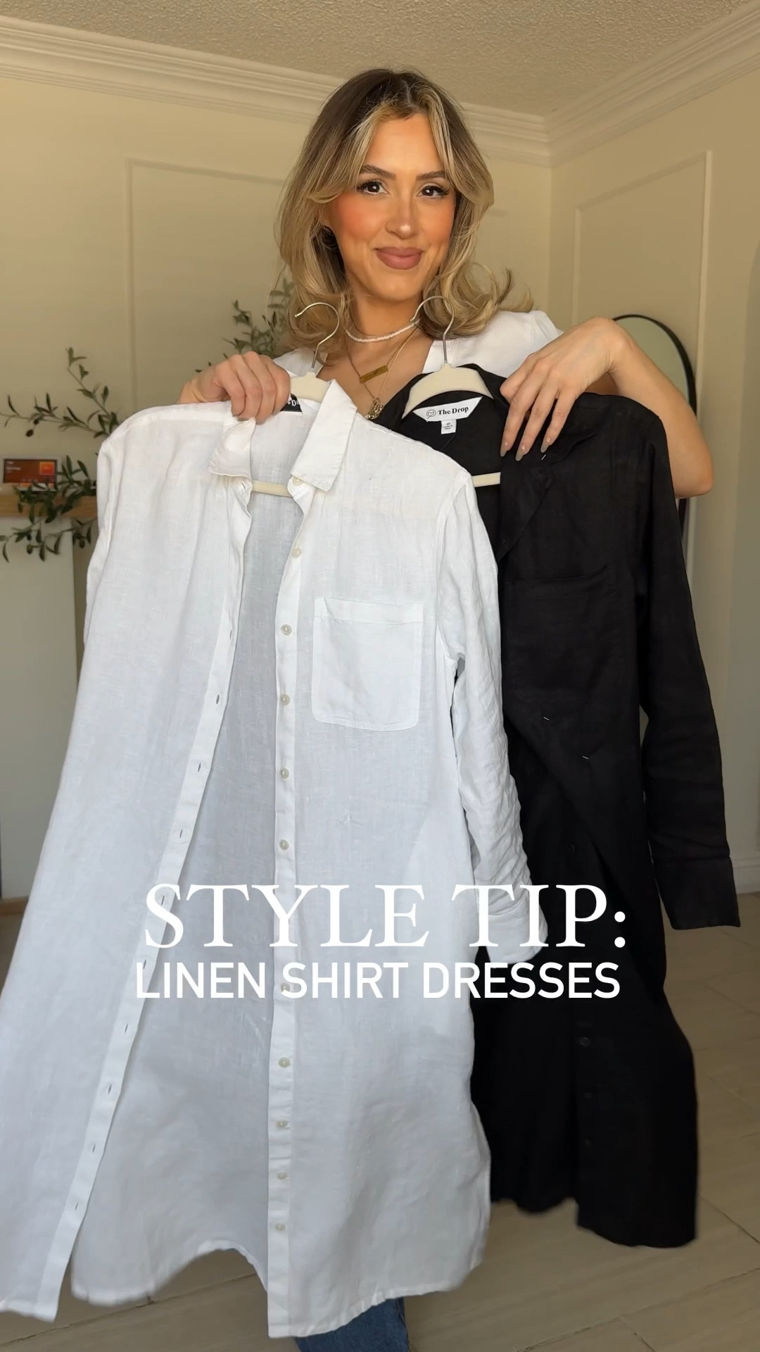 The most versatile linen shirt dresses from Amazon!

Easily take them from daytime to night time  💋 they're so good for work, Church pretty much any special occasion. 

✔️I'm wearing them in a size small
✔️ light washed jeans are in a size 28 from Zara
✔️ dark wash jeans are size 27 from Levi's

So if you're not familiar with a tag gun. It allows you to easily stitch fabric together without having to sew it with a needle on thread.

You placed the fabric where you want it, you stick the stitch gun into it and pull. It instantly releases a tiny plastic tag that keeps the clothing together.  

It comes in clear and black tags! 

#LTKU #LTKStyleTip #LTKWorkwear