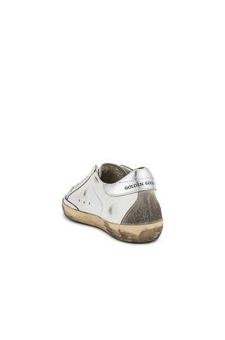 Golden Goose Superstar Laminated Sneaker in White, Silver & Ice from Revolve.com | Revolve Clothing (Global)
