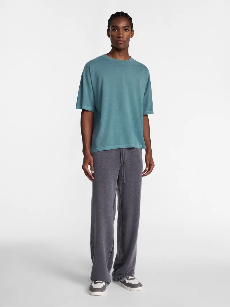 No Boundaries Fleece Open Hem Pants, Men's XS-5XB | Walmart (US)