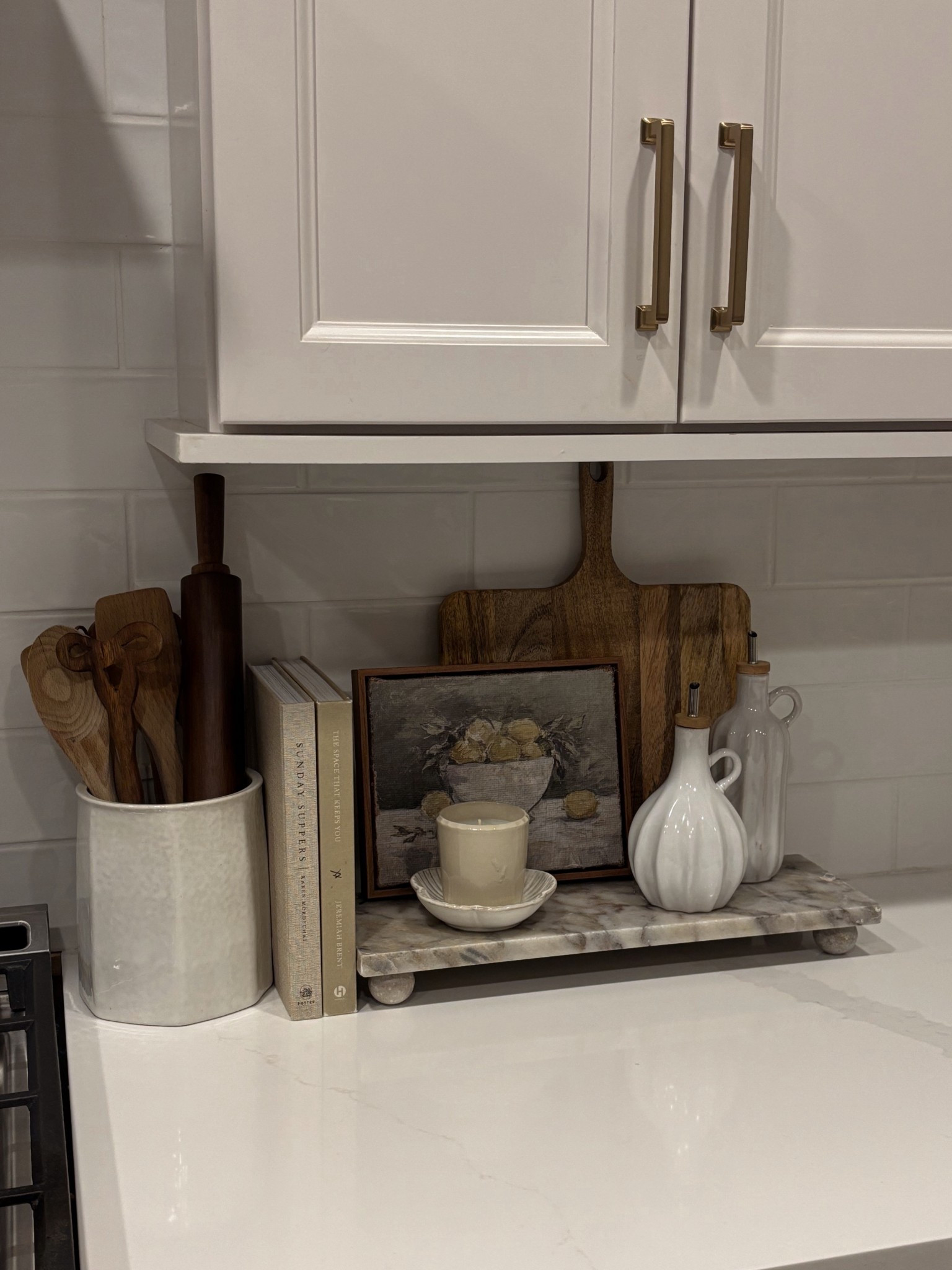 Neutral kitchen decor 🤍 love this little set up! All from target & Amazon! 

#LTKFindsUnder50 #LTKFindsUnder100 #LTKHome