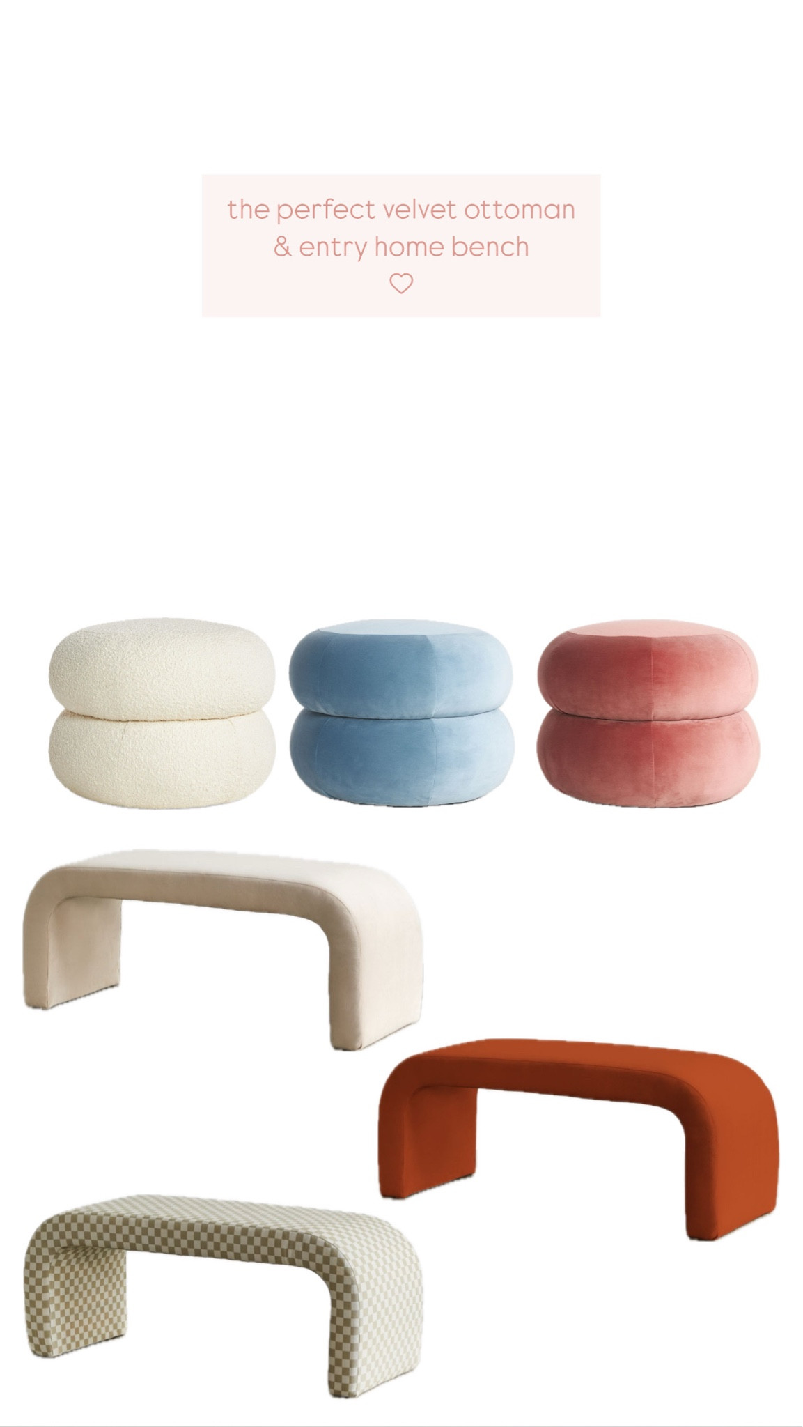 home ottoman and bench 
