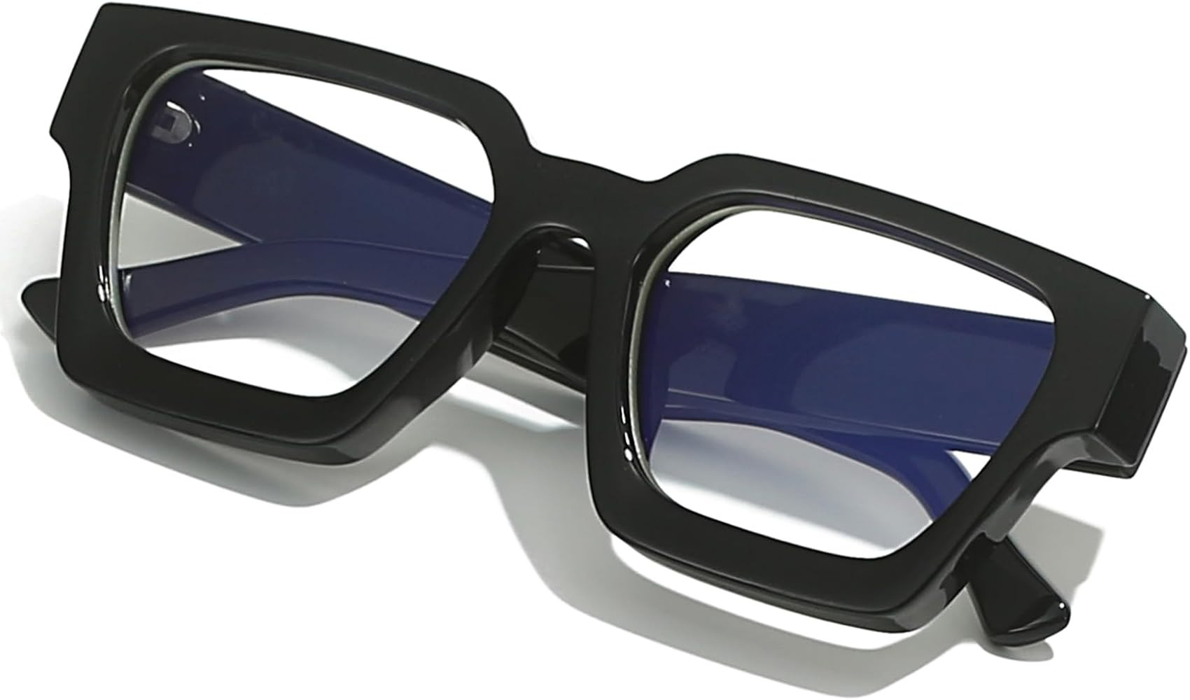 AIEYEZO Square Thick Frame Glasses for Women Men Fashion Blue Light Glasses Trendy Chic Computer ... | Amazon (US)