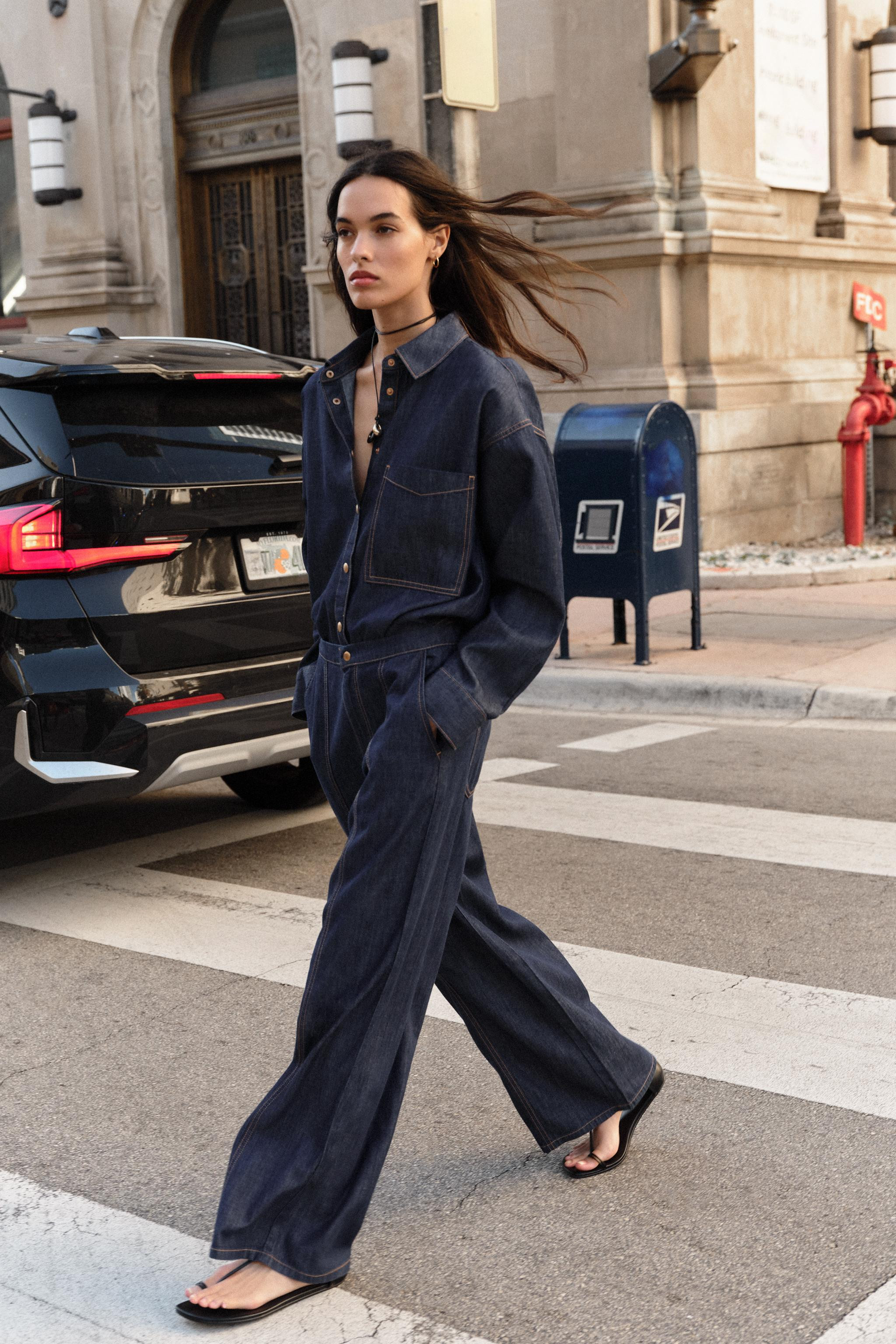 JEAN Z1975 JOGGER WIDE LEG TAILLE HAUTE | Zara FR