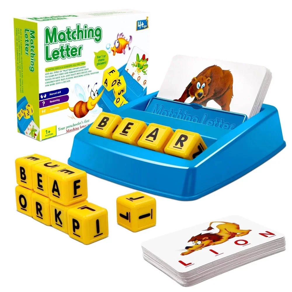 HopeRock Matching Letter Game for Toddlers Ages 1 2 3 Years, 2 in 1 Spelling& Reading w/ Card Pre... | Walmart (US)
