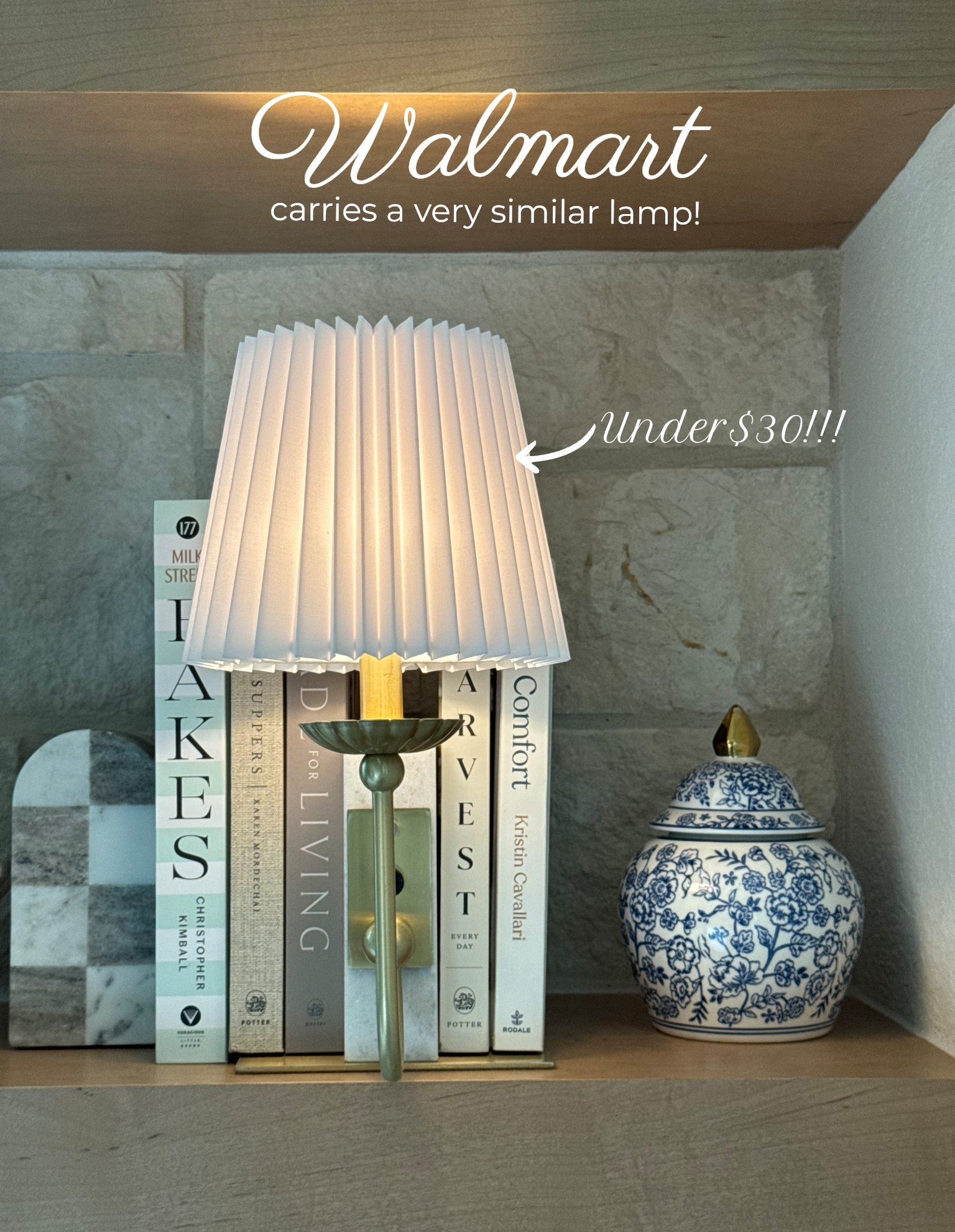 Marble bookshelf lamp at Walmart under $30!!! 

#LTKSaleAlert #LTKHome