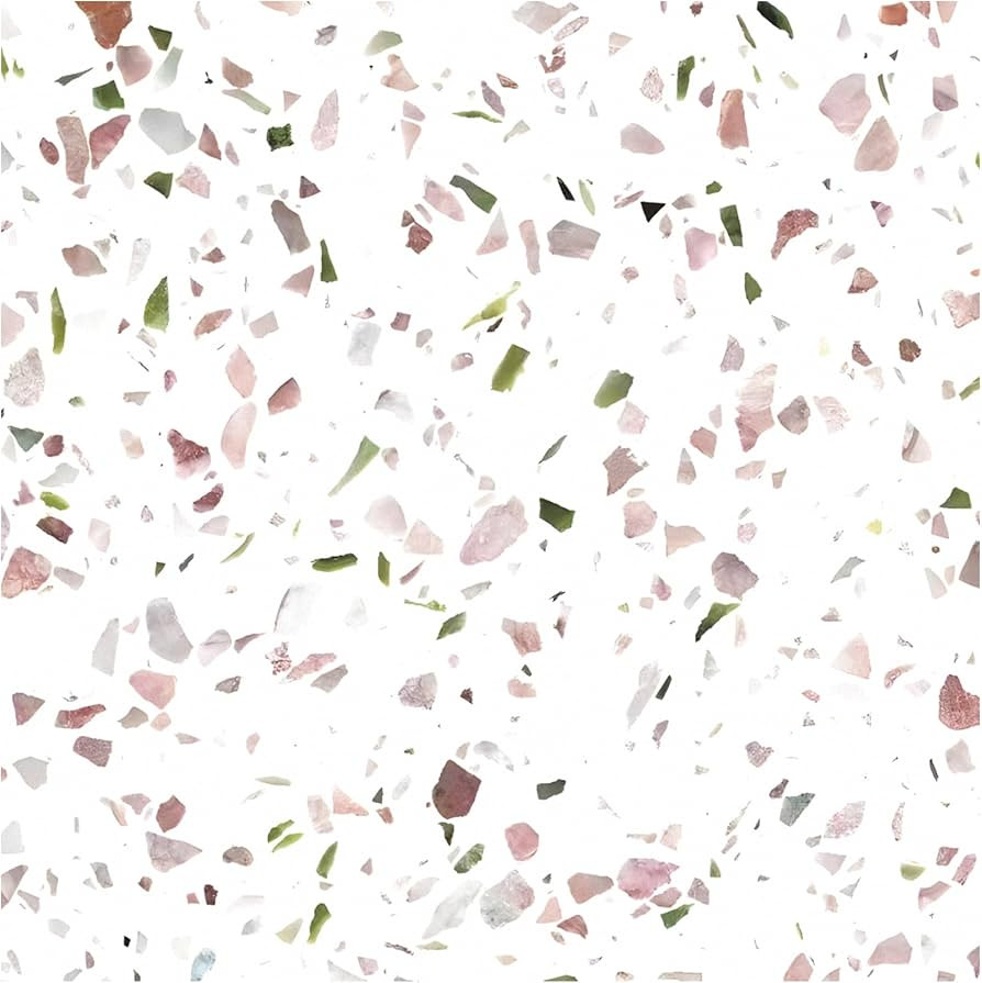 MORCART 20Pcs Terrazzo Peel and Stick Floor Tile, 7.87"x 7.87" Vinyl Flooring, Removable DIY Self... | Amazon (US)
