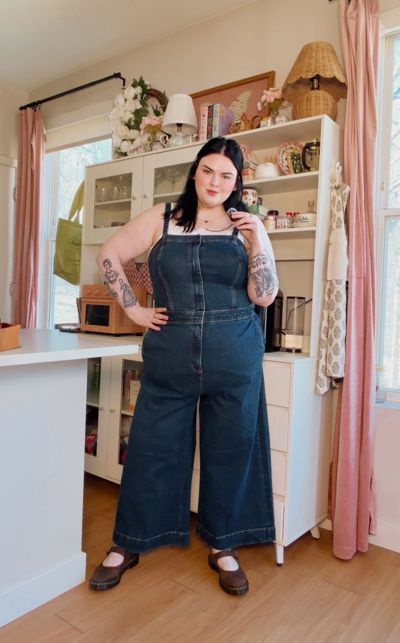 Cute Torrid Jumpsuit and Cami. Wearing Dr martens Mary Jane’s. Clothing 2X / 20 

#LTKPlusSize #LTKSaleAlert