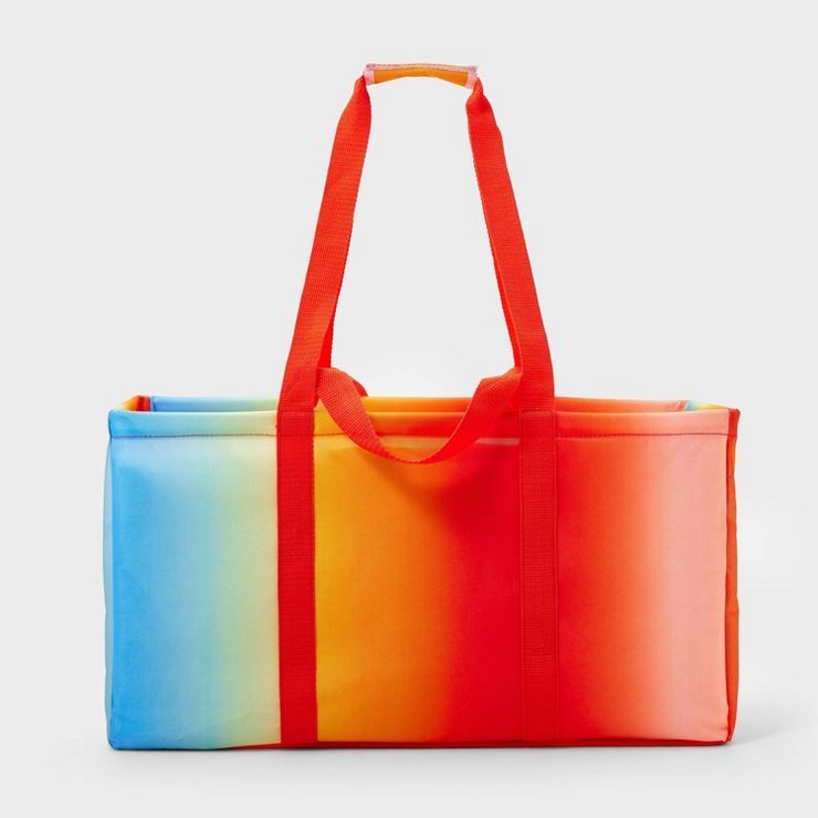 600D x 300D Printing Polyester Structured Tote with Clear Coating - Sun Squad™ | Target