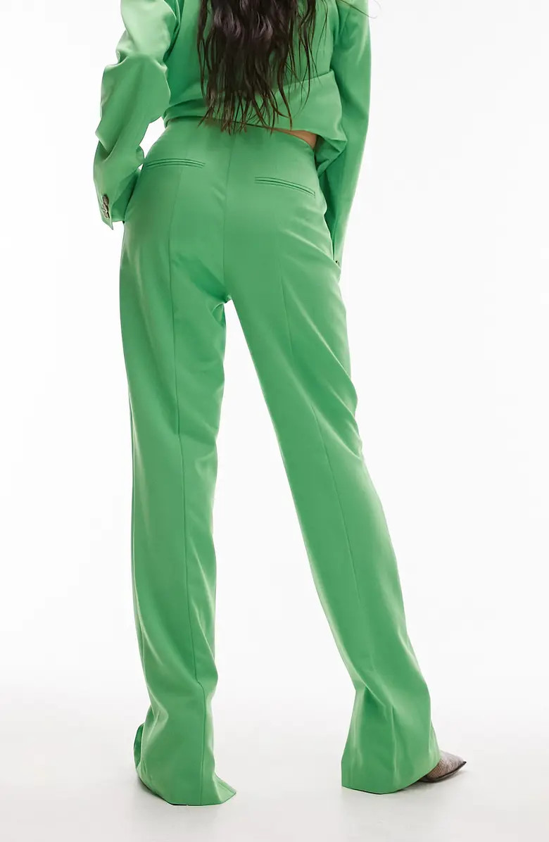 Topshop Split Hem Straight Leg Pants | Nordstrom | Nordstrom