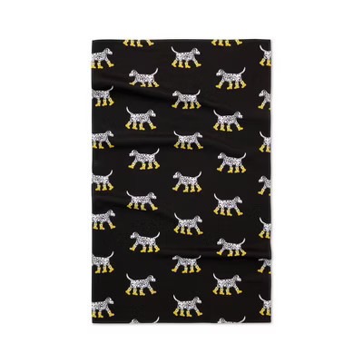 Geometry Kitchen Tea Towel Dalmation in Boots | Target