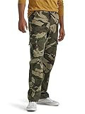 Wrangler Authentics Men's Fleece Lined Cargo Pant, Green Brown Camo | Amazon (US)