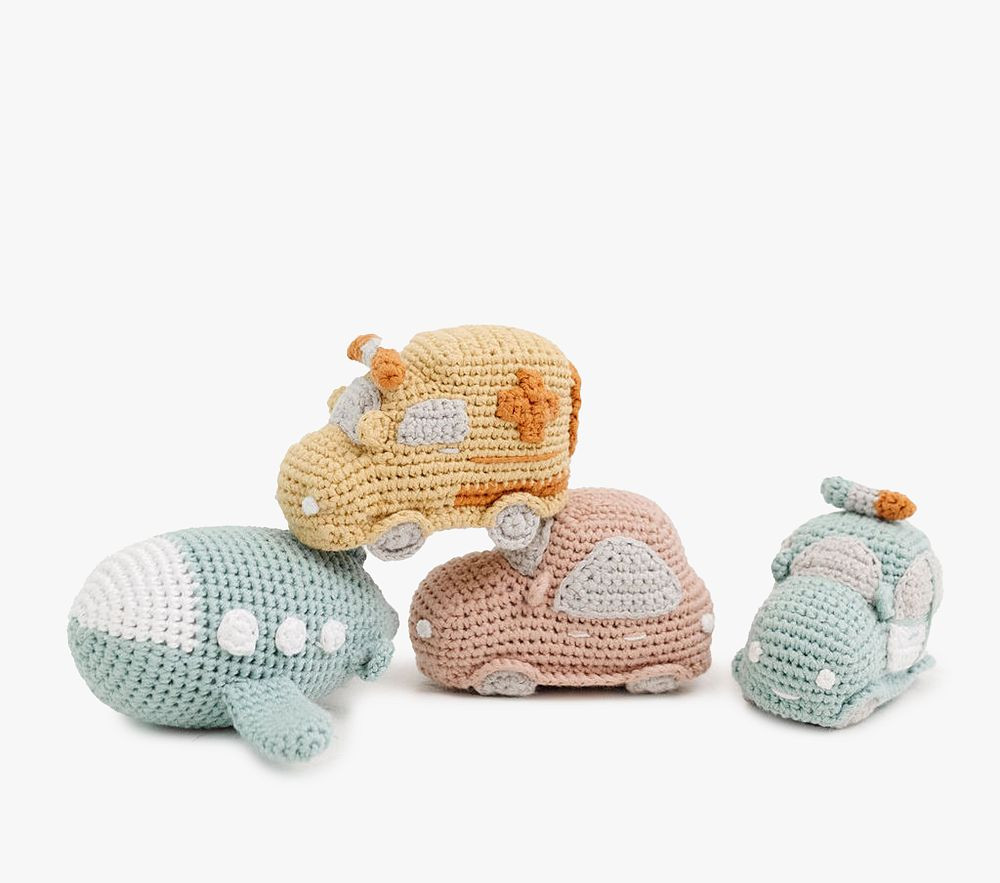 Smol Plush Cars, Set of 4 | Pottery Barn Kids