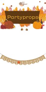 Thankful Burlap Banner | Thankful Burlap Wall Banner| Thanksgiving Banner | Rustic Thanksgiving D... | Amazon (US)