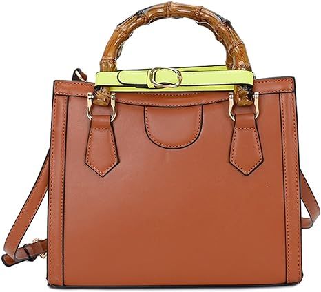 ZHUZHU Your Heart Ladies Shoulder Bag Bamboo Handle Handbag Designer Wallet Crossbody Bag Cute Sa... | Amazon (US)
