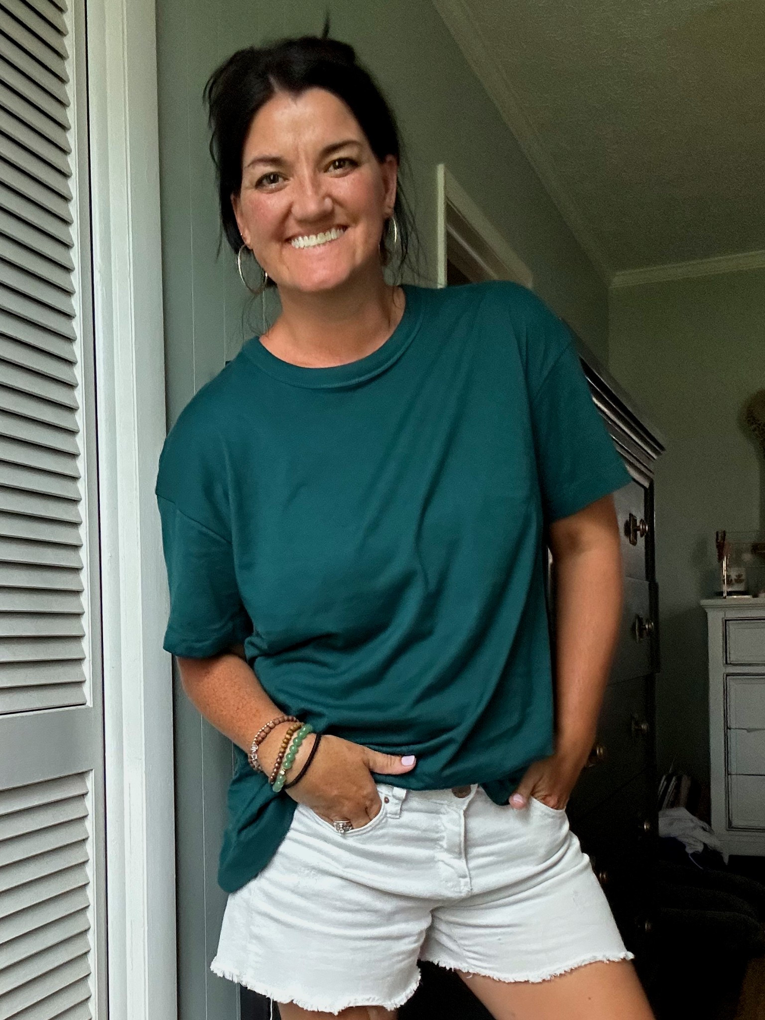 I’m loving these oversized s-shirts. Good quality. Thick but not stiff. Tons of colors I get a small. 

#LTKSaleAlert #LTKStyleTip