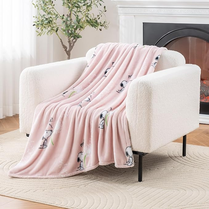 Berkshire Blanket Peanuts VelvetLoft Cute Character Snoopy Plush Throw Blanket,Peanuts Snoopy Mak... | Amazon (US)