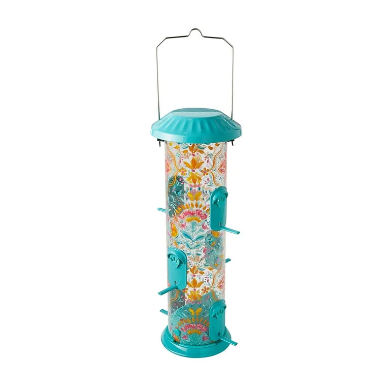The Pioneer Woman Folk Geo Deluxe Easy Clean Bird Feeder | Walmart (US)