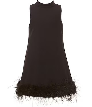 GB Little Girls Feather Hem Dress | Dillard's | Dillard's