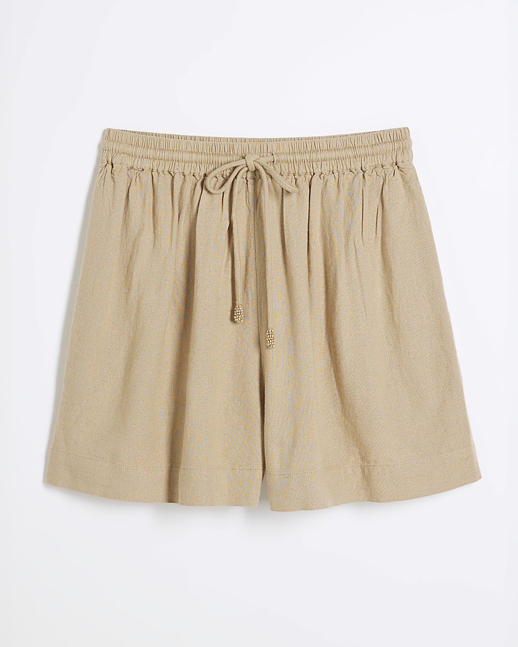 Stone Linen Blend Shorts | River Island UK & IE