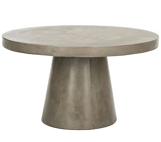 Delfia Indoor/Outdoor Modern Concrete Coffee Table by Safavieh - QVC.com | QVC