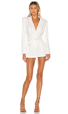 X REVOLVE Sabina Romper in Ivory | Revolve Clothing (Global)
