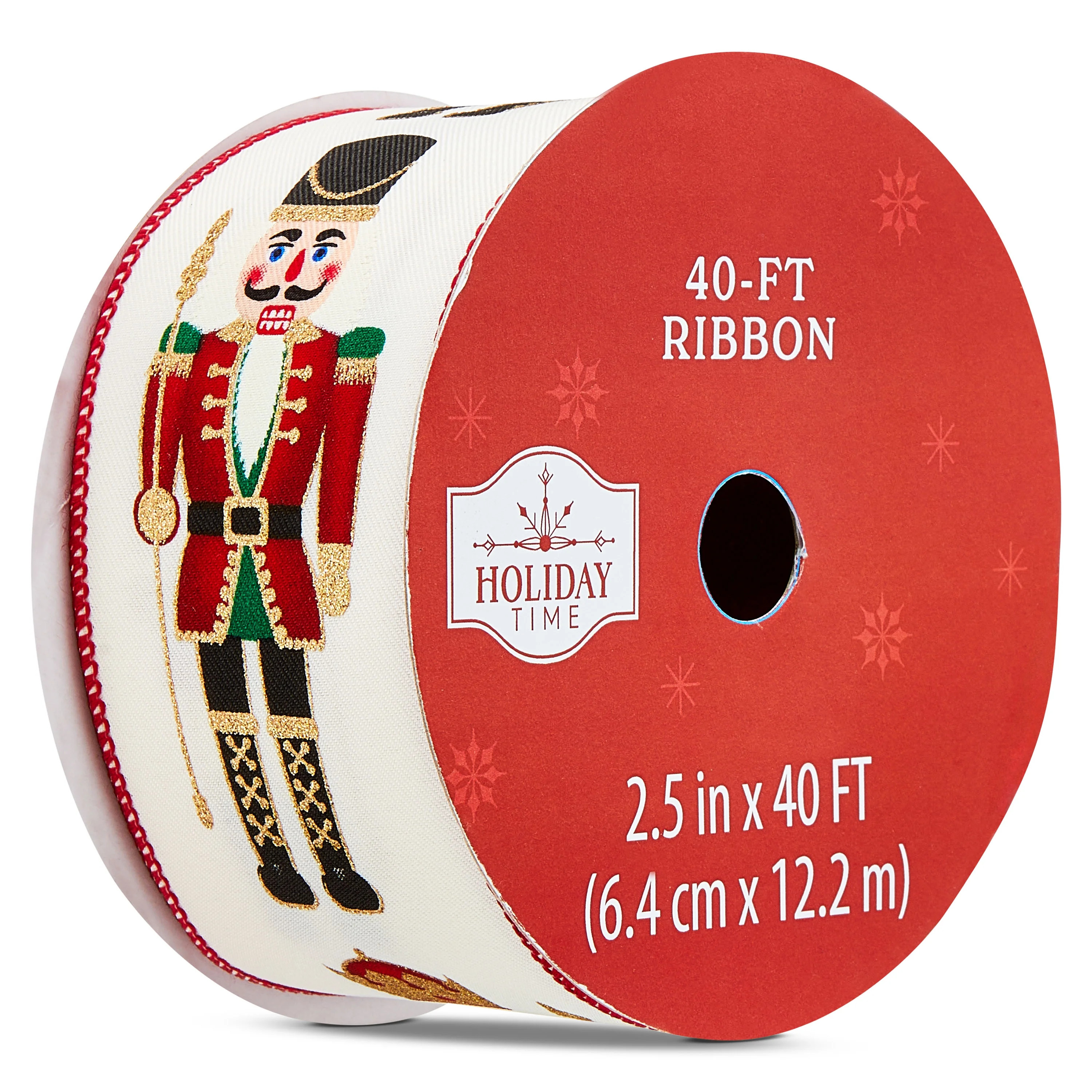 Multicolor Nutcracker Christmas Ribbon, 2.5" x 40', by Holiday Time | Walmart (US)