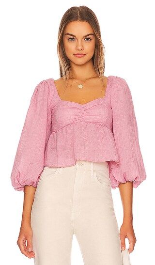 Angelique Top in Blush | Revolve Clothing (Global)