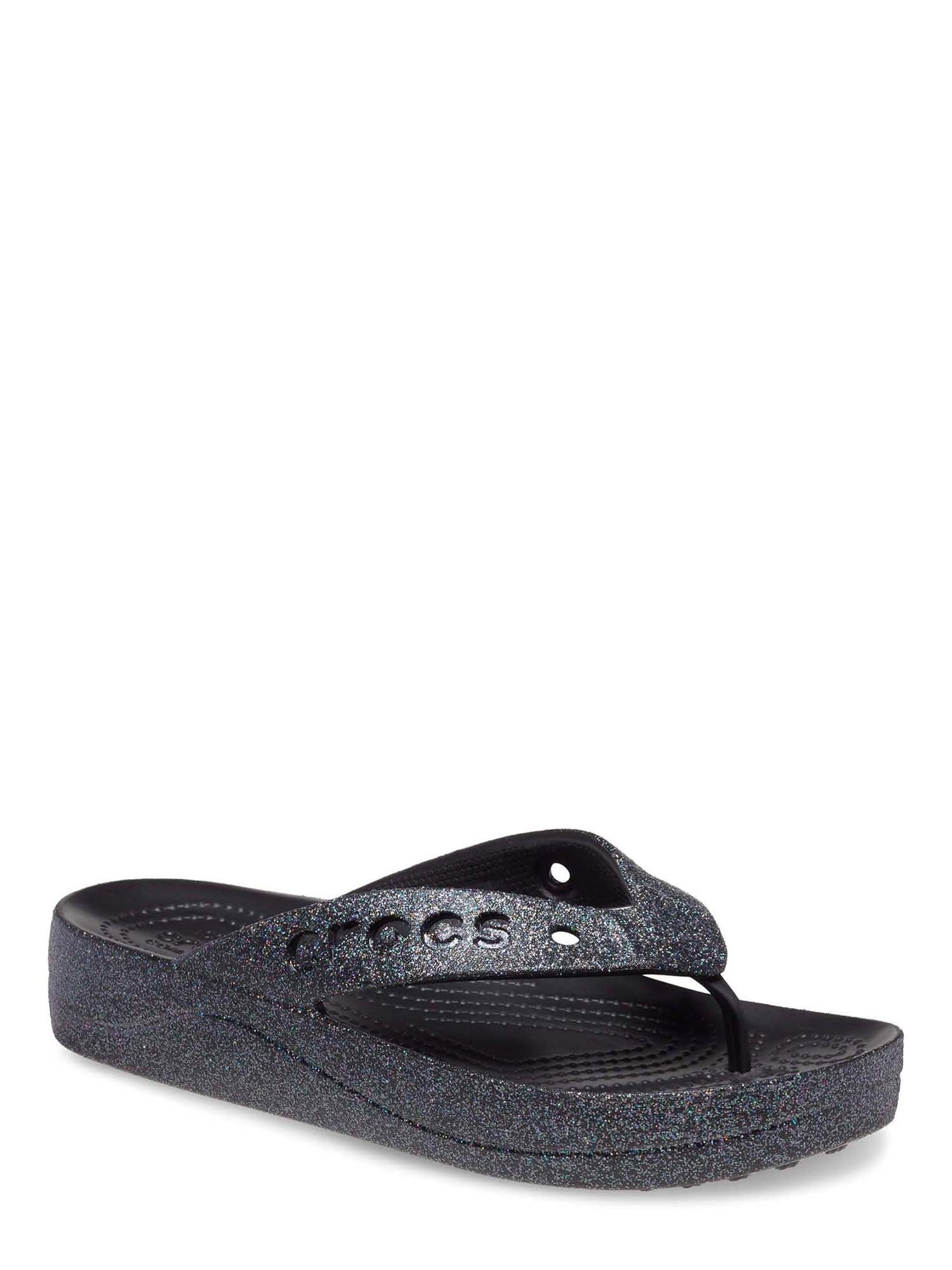 Crocs Women's Baya Platform Glitter Flip Sandal | Walmart (US)