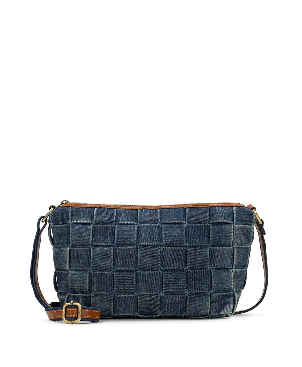 Andali Woven Crossbody - Denim Stonewashed | Patricia Nash Designs