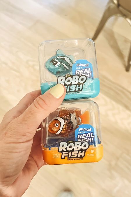 Ok y’all these robo fish were such a hit last year with my kids that I wanted to share with you bc they make a great easter basket stuffer idea. 


They start swimming as soon as they hit the water, color change in the water, can swim in 5 different directions and can dive up to 6 feet making them great for the pool. Come in 6 different colors and they also now have a turtle which I will be getting to add to the collection. 
Amazon finds
Easter basket 
Easter 
Pool toys 
Bath toys 

#LTKkids #LTKGiftGuide #LTKunder50