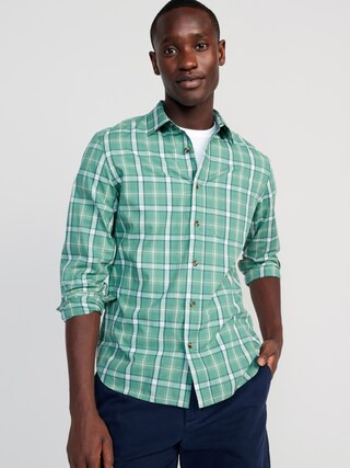 Slim-Fit Built-In Flex Everyday Shirt for Men | Old Navy (US)