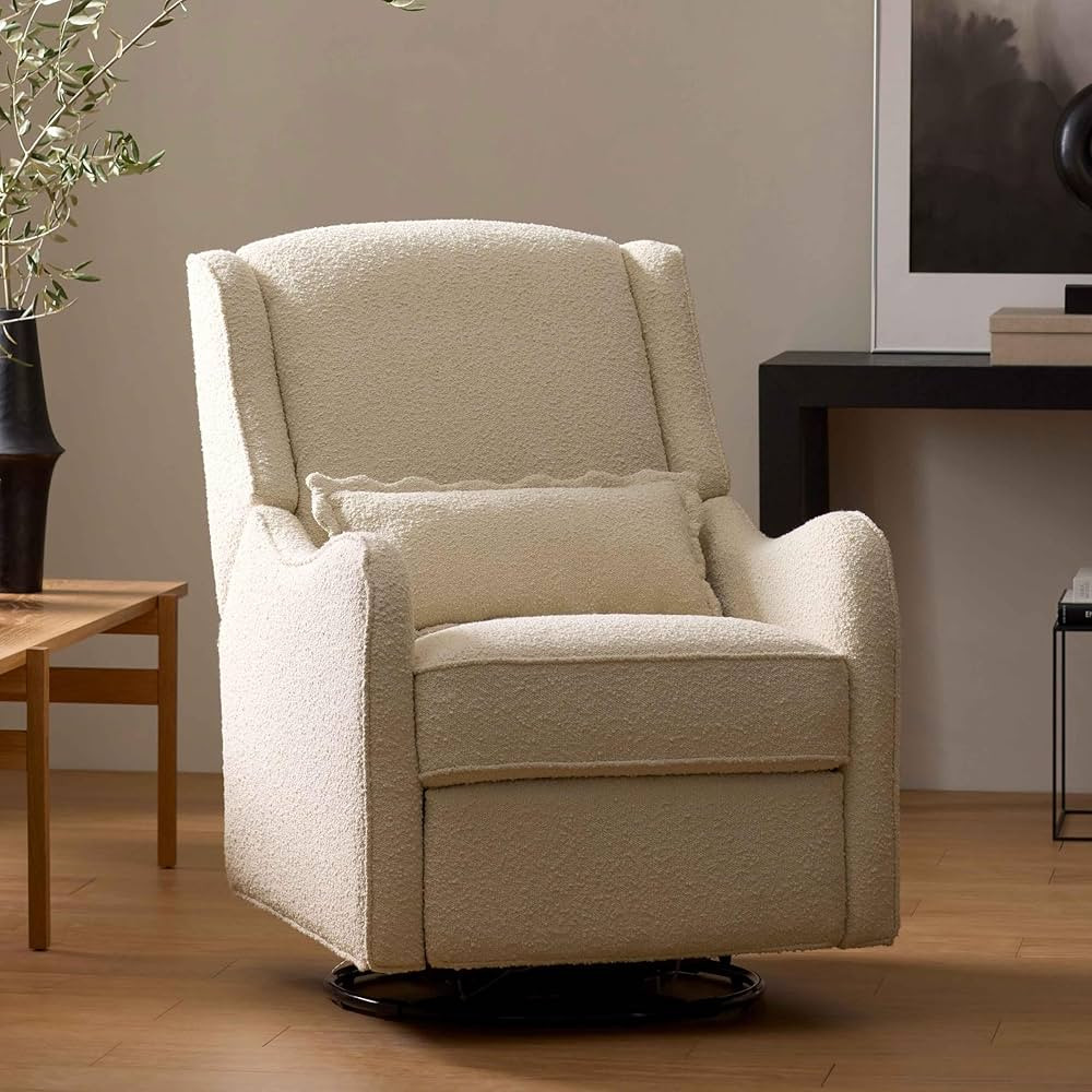Namesake Devon Recliner and Swivel Glider in Ivory Boucle, GREENGUARD Gold and CertiPUR-US® Cert... | Amazon (US)