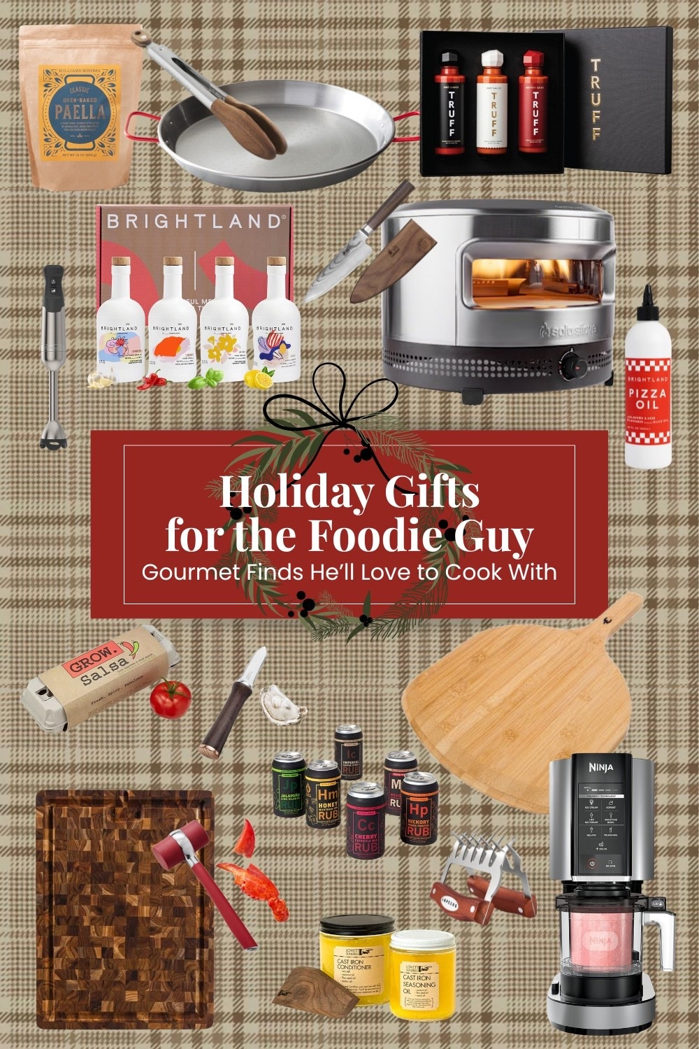 Shopping for a man who loves food? This gift guide is packed with gourmet finds and kitchen must-haves he’ll actually use! From rich olive oils and spicy hot sauces to a sleek pizza oven, handcrafted wood cutting board, paella pan, meat claws, lobster mallet, and a powerful Ninja blender — these gifts are perfect for the guy who loves to cook, taste, and entertain. Whether he’s your husband, dad, or best friend, these foodie gifts are sure to impress this holiday season.

#FoodieGiftsForHim #GiftsForMen #FoodieGiftGuide #GourmetGifts #HolidayGiftGuide #ChristmasGiftsForHim #MensGiftGuide #KitchenGifts #CookingGifts #GourmetCooking #HomeChef #FoodieFinds #LTKHoliday #LTKGiftGuide #LTKMens #LTKFinds #GiftIdeasForMen #FoodieFavorites #GiftGuideForHim #FoodLoverGifts #HolidayGiftIdeas2025

#LTKHoliday #LTKGiftGuide #LTKMens