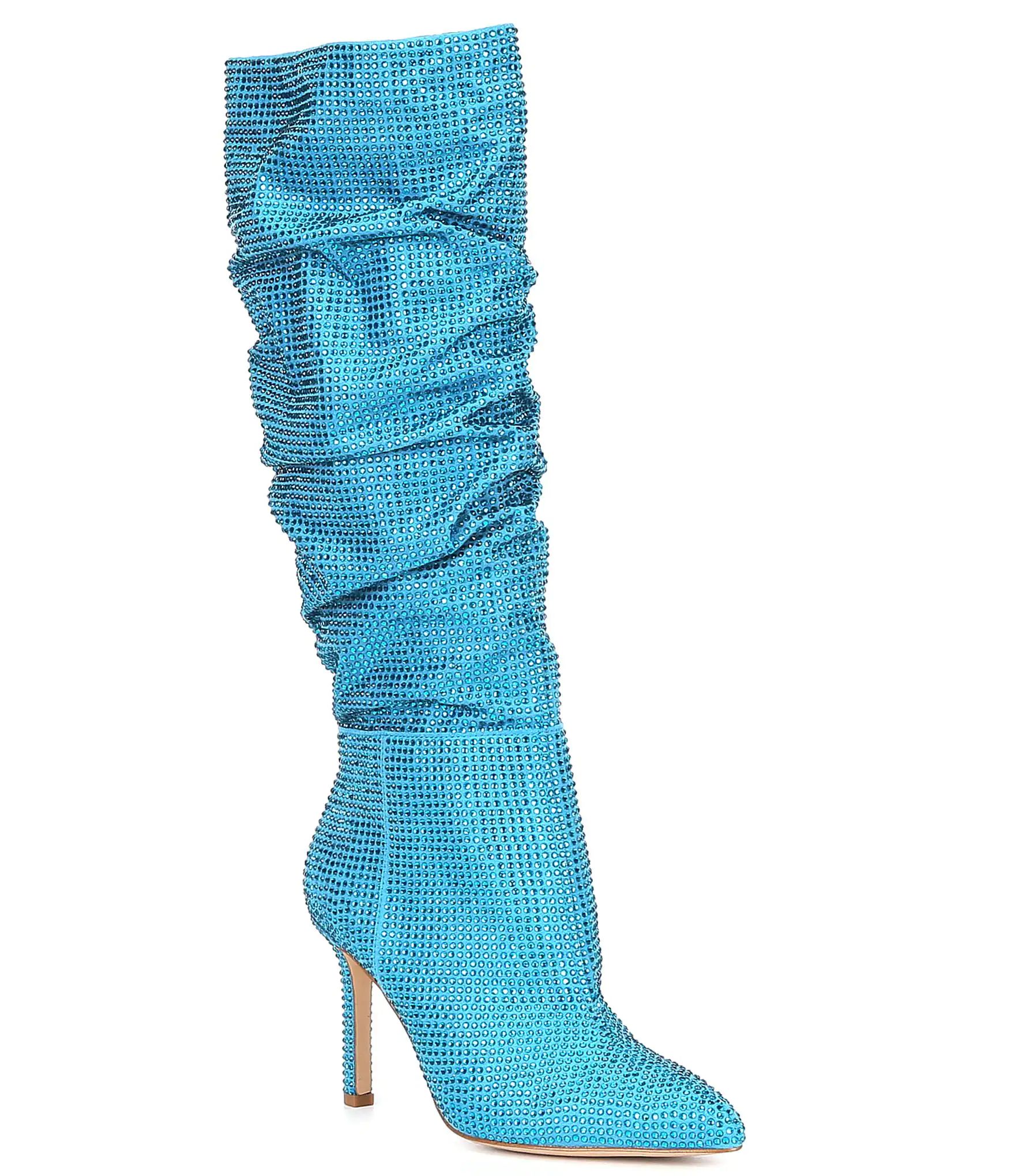 Salaya Rhinestone Slouchy Pointed Toe Tall Boots | Dillard's