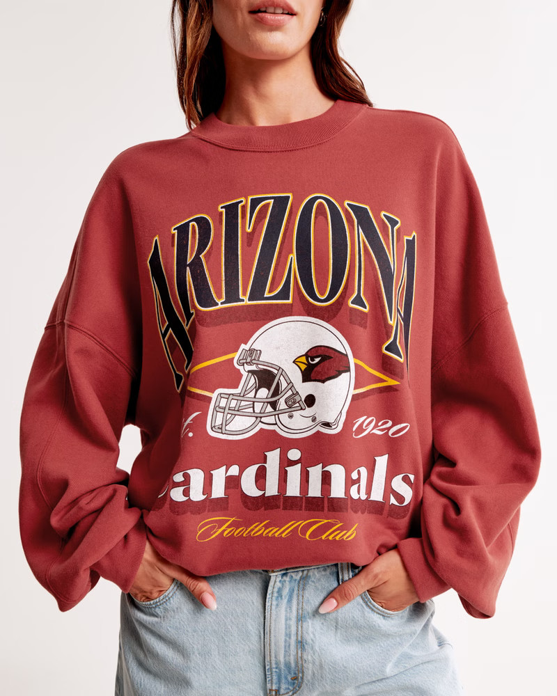 Arizona Cardinals Graphic Oversized Sunday Crew | Abercrombie & Fitch (US)
