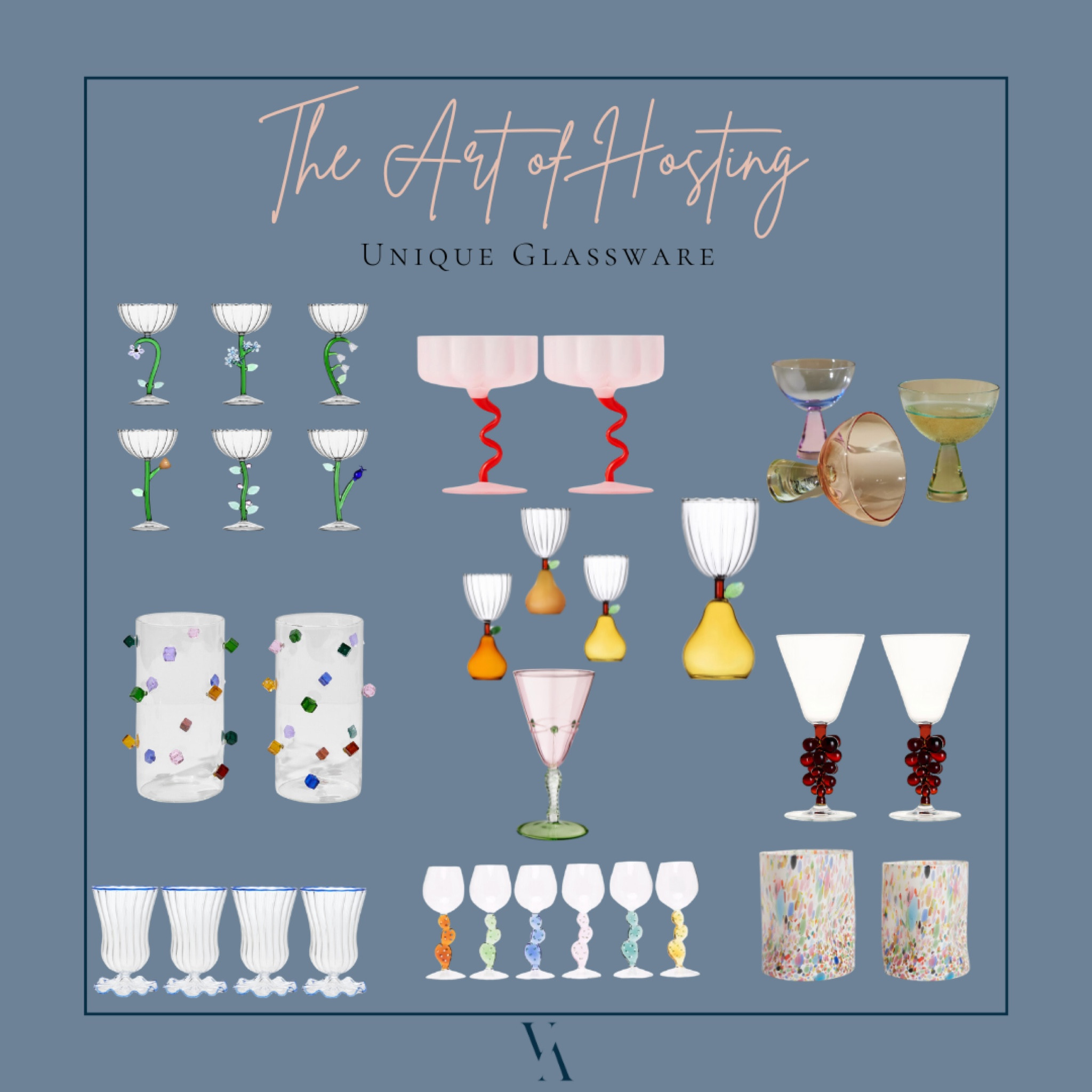 Unique Glassware For The Table ♥️