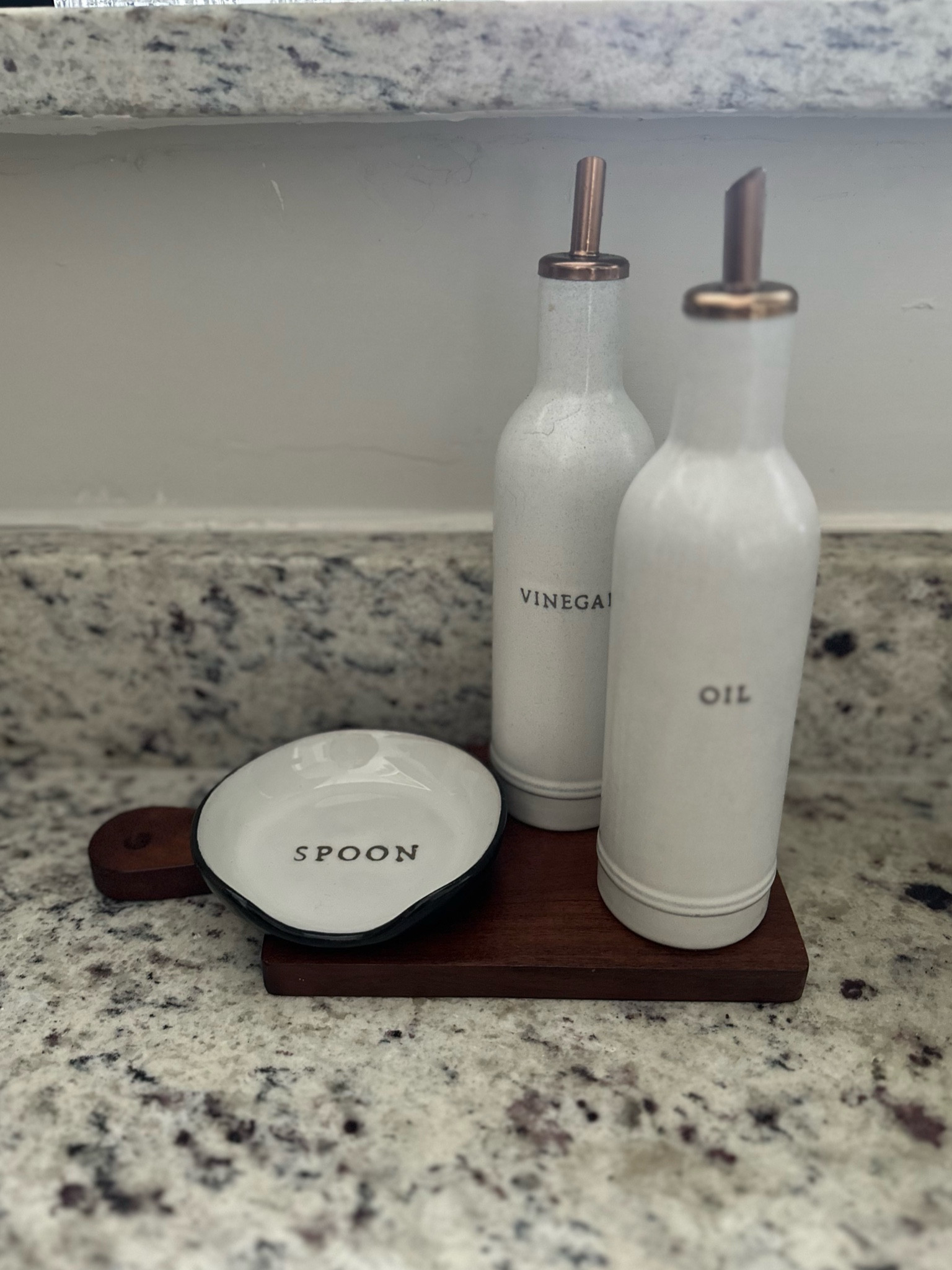 Aesthetic Oil Setup for your kitchen! 

These dispensers are a great neutral touch to your kitchen! Love pairing them with a black or brown board. The board not only can be used as a small charcuterie board but also for decorative purposes ✨

#LTKHome #LTKFindsUnder50 #LTKStyleTip